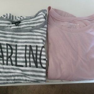 Torrid Tee Shirts Size 5! Listing is for both!!